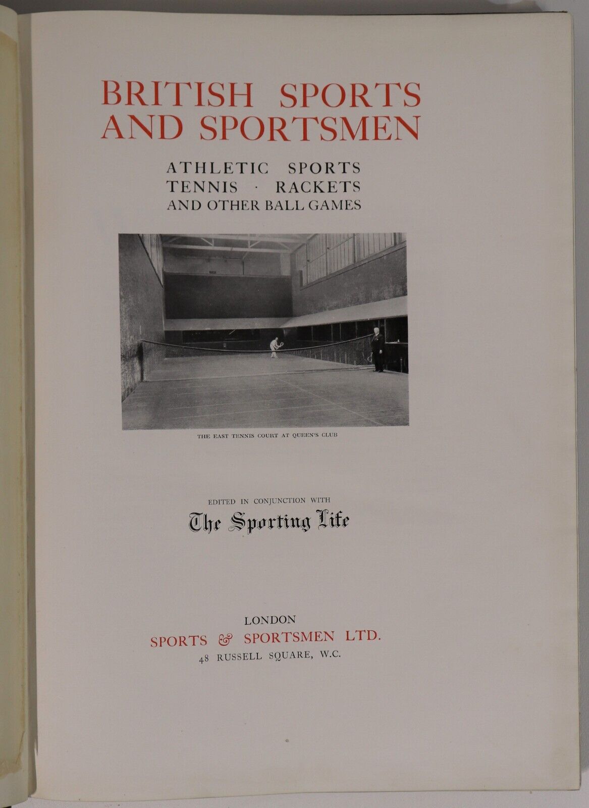 c1920 British Sports & Sportsmen - Athletic Sports - Antique Sports History Book