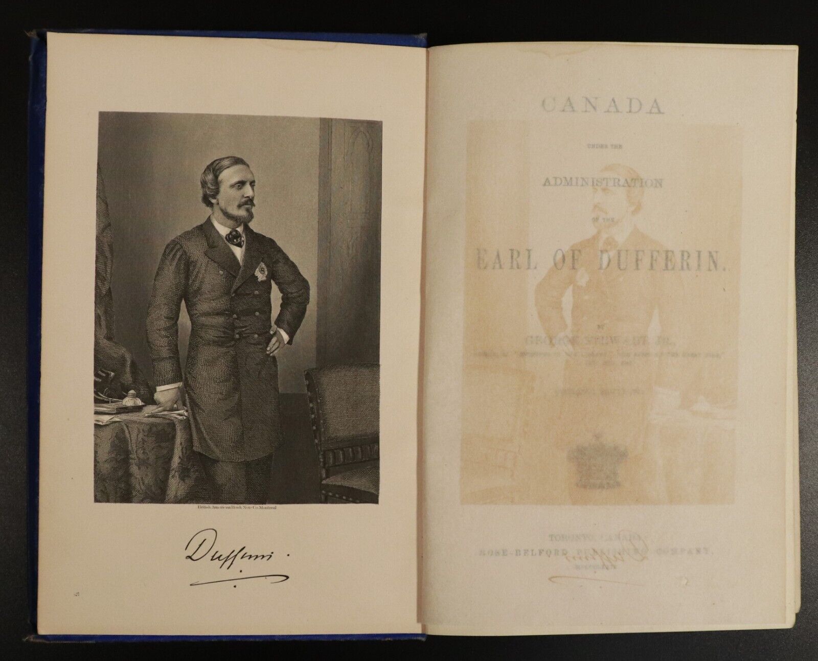 1879 Canada Under The Earl Of Dufferin Antique Canadian History Book