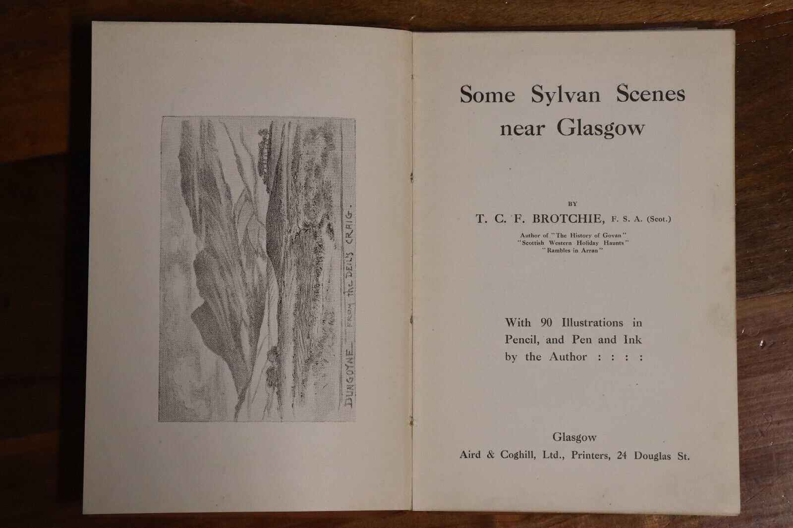 1915 Some Sylvan Scenes Near Glasgow Antique Scottish Travel Guide With Map - 0