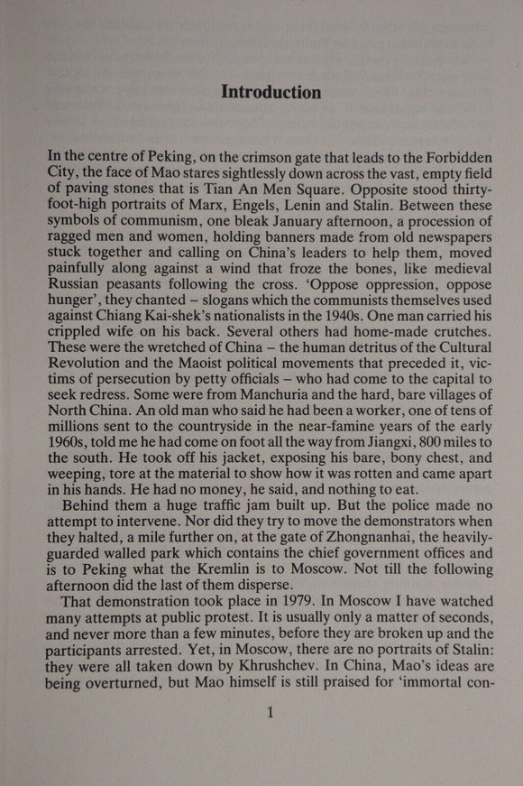 1982 Dragon & The Bear: China & Russia by P hilip Short World History Book