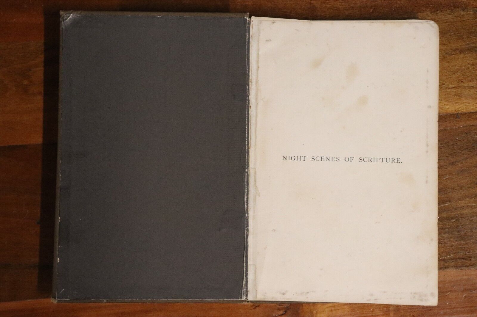 1896 Night Scenes Of Scripture by WTP Wolston Antique British Theology Book