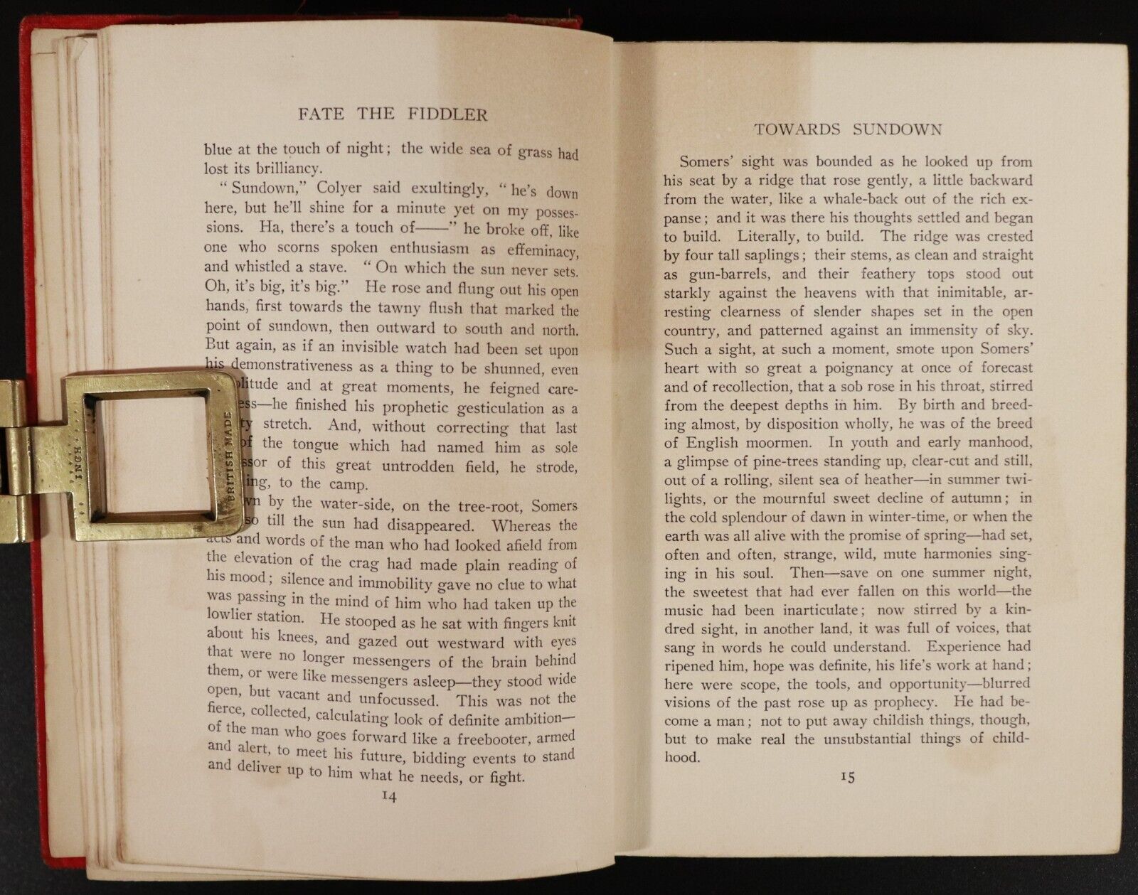 1901 Fate The Fiddler by Herbert C. Macilwaine Antique Australian Fiction Book