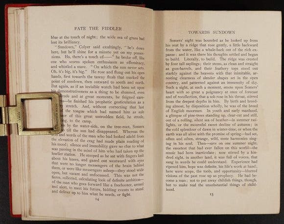 1901 Fate The Fiddler by Herbert C. Macilwaine Antique Australian Fiction Book