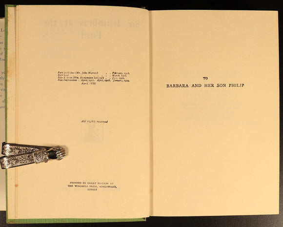 The Vision Splendid by D.K. Broster & Taylor 1929 Antique British Fiction Book