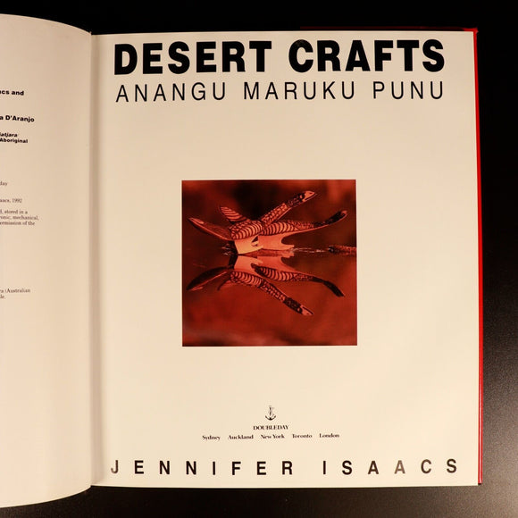 1992 Desert Crafts by Jennifer Isaacs Australian Aboriginal Indigenous Art Book
