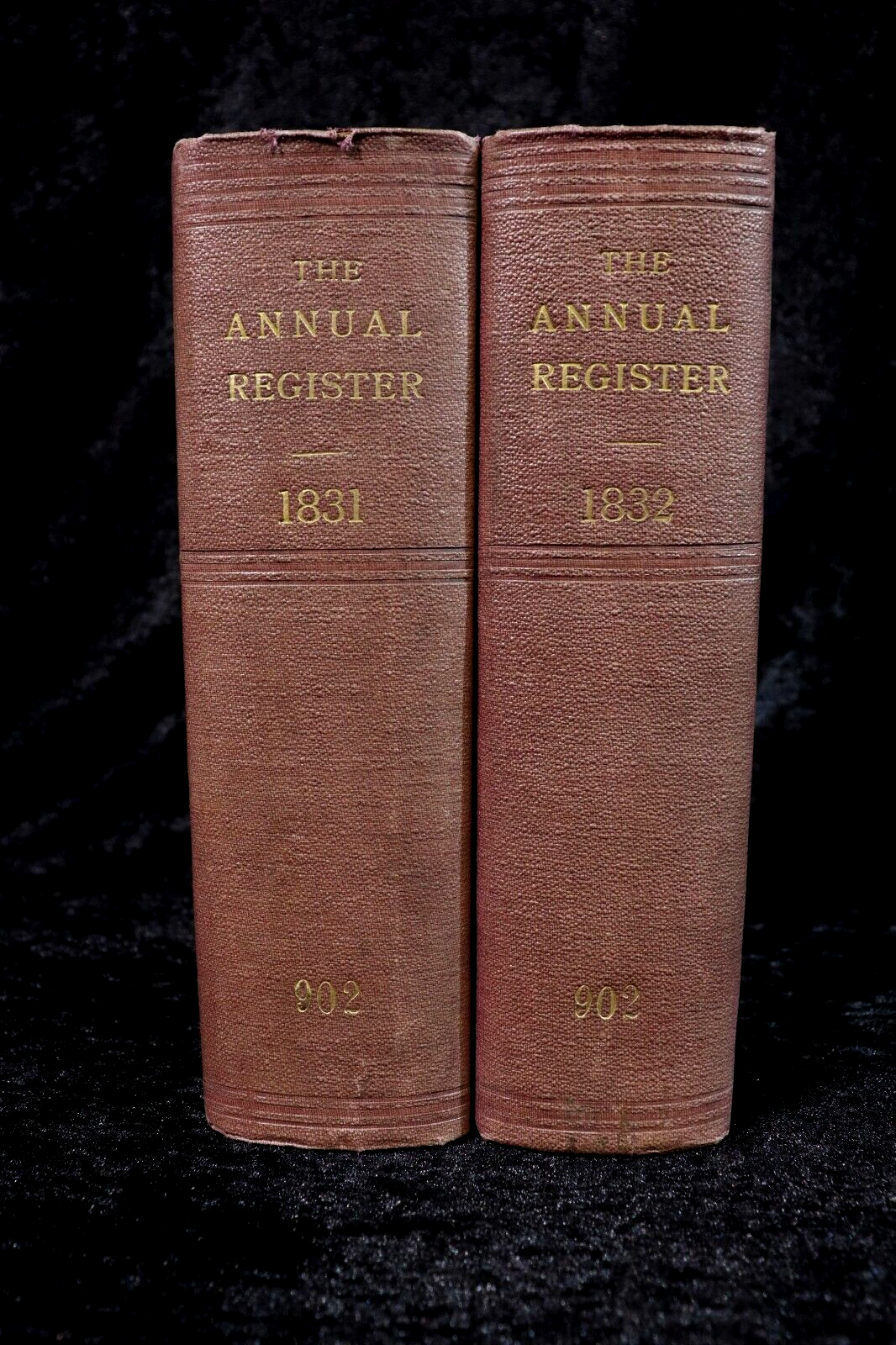 1831 & 1832 2vol The Annual Register Antiquarian British & World History Books