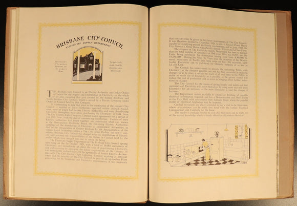 Brisbane Australia's Sunshine City Souvenir 1934 Australian Tourism & Photo Book