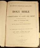c1880 The Holy Bible Commentaries Of Scott & Henry Antiquarian Illustrated Bible-6