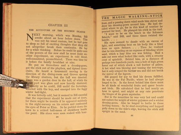 c1935 The Magic Walking Stick & Arabian Nights Antique Fiction Childrens Book