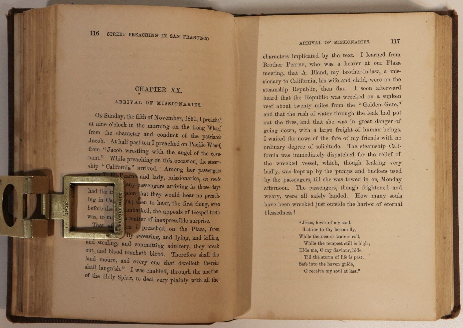 1856 Seven Years Street Preaching In San Francisco Antique Theology Book