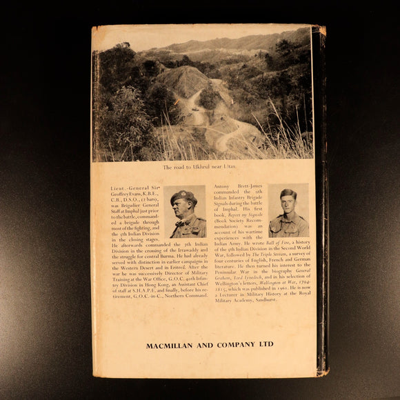 Imphal by Sir Geoffrey Evans 1962 Japan India Military History Book WW2