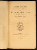 1868 Fables De La Fontaine Antiquarian French Literature Book 2vol Suit Rebind-7