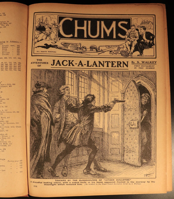 Chums 1922 Illustrated Paper For Boys Antique Illustrated British Childrens Book