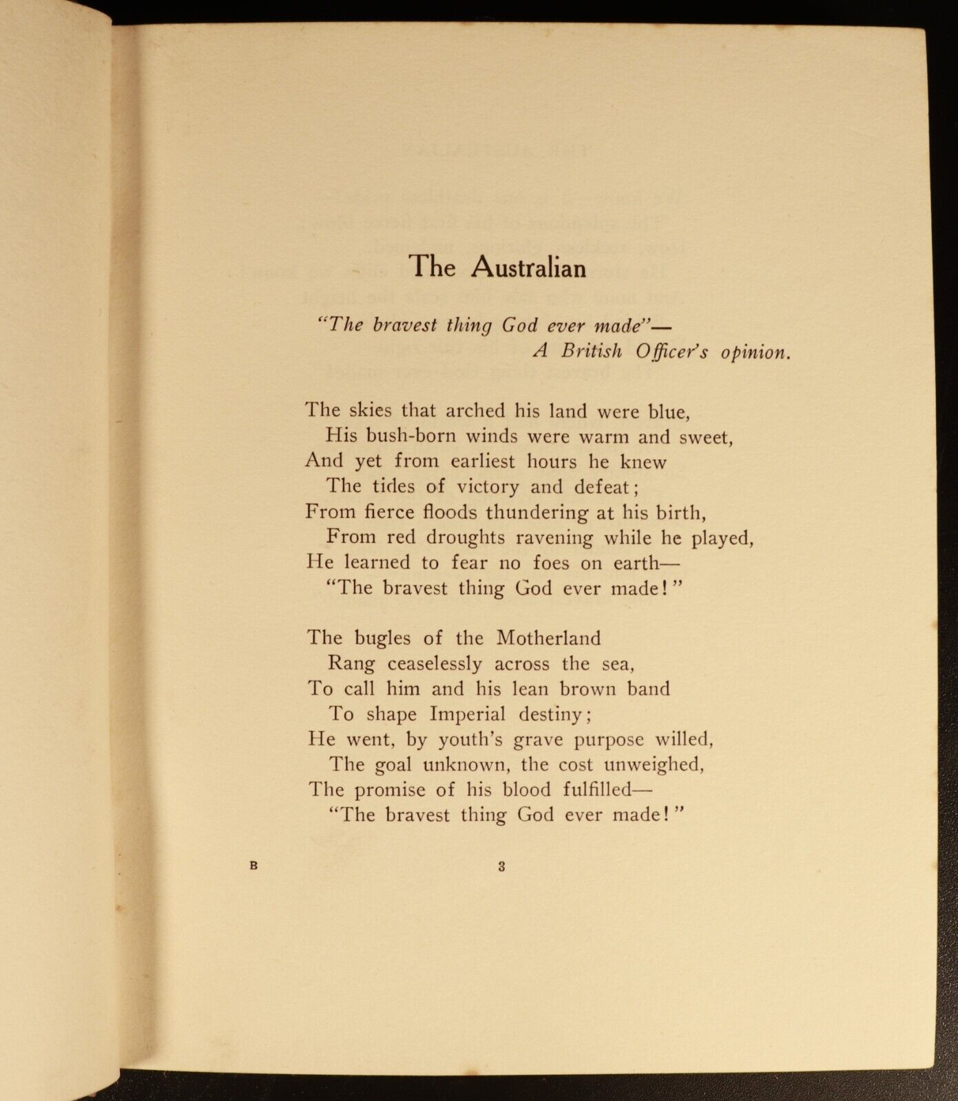 1916 The Australian & Verses by Will H. Ogilvie Antique Australian Poetry Book