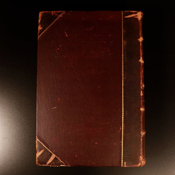 1895 Chambers's Encyclopaedia Vol. X Antique History Book With Maps Leather