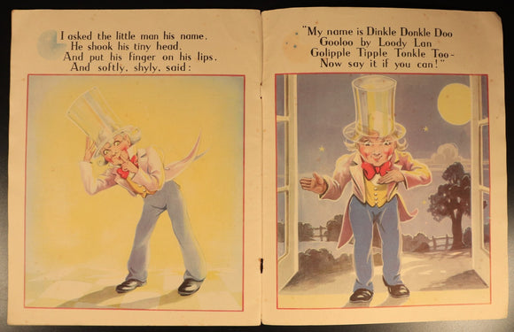 Dinkle Donkle Doo by Stella Mead c1941 RARE Antique Illustrated Childrens Book