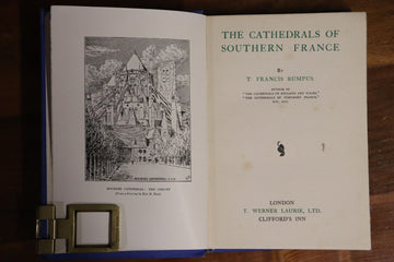 c1914 The Cathedrals Of Southern France Antique Architecture History Book - 0