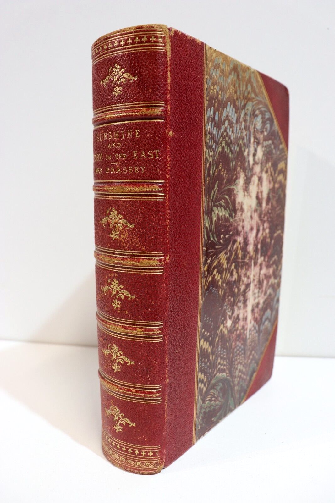 1880 Sunshine & Storm In The East by Mrs Brassey Antiquarian Exploration Book