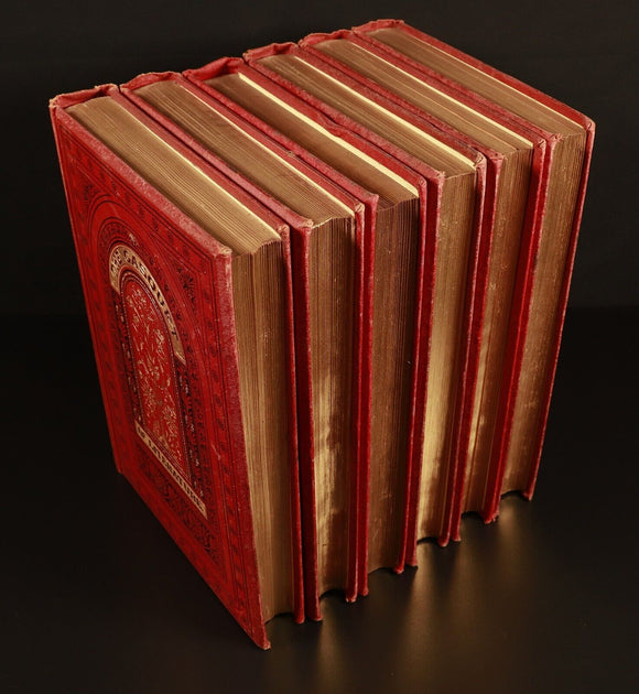 The Casquet Of Literature by Charles Gibbon 6vol c1877 Antique History Book Set