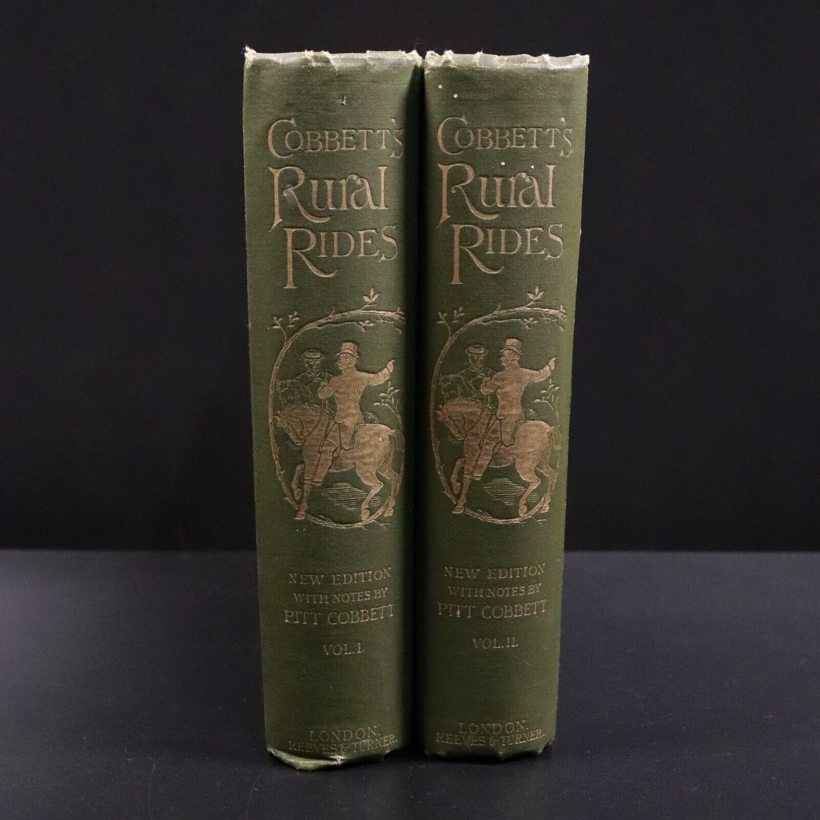 1886 2vol Rural Rides During The Years 1821 to 1832 Antiquarian History Book Set