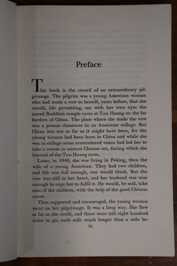 1953 The Sacred Oasis by Irene V. Vincent Chinese Buddhist History Book