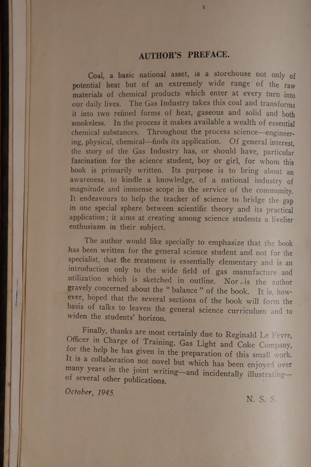 1945 Gas Manufacture & Utilization by Norman Smith Antique Energy History Book