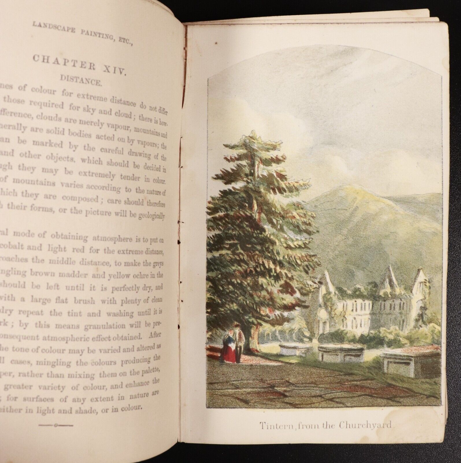 1859 Treatise On Landscape Painting by John Chase Antiquarian Art Book 4 Books