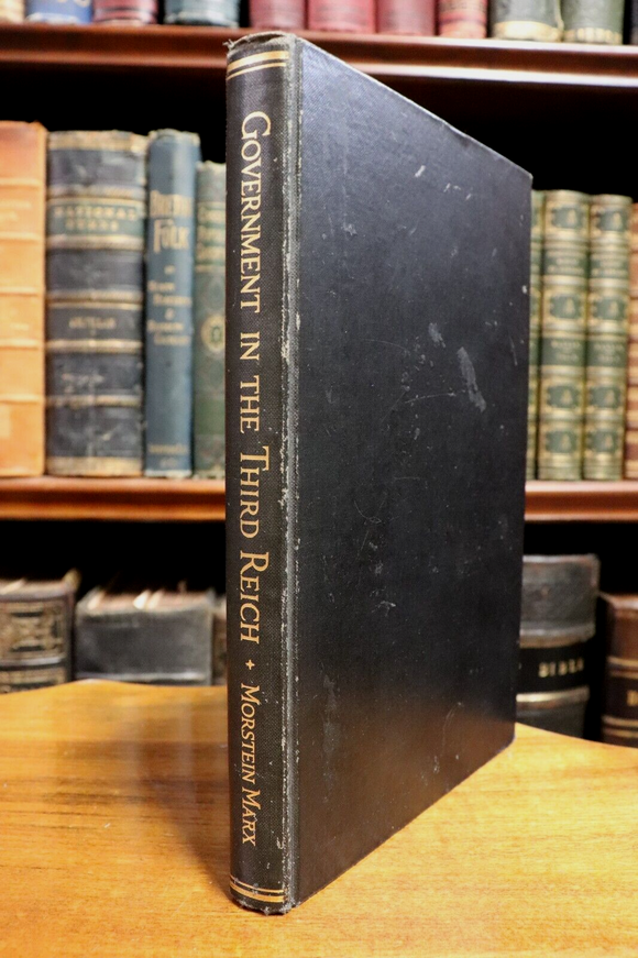 1936 Government In The Third Reich Antique German Political History Book