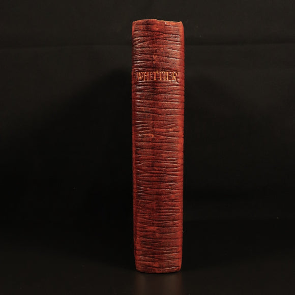 c1905 The Poetical Works Of John Greenleaf Whittier Antique American Poetry Book