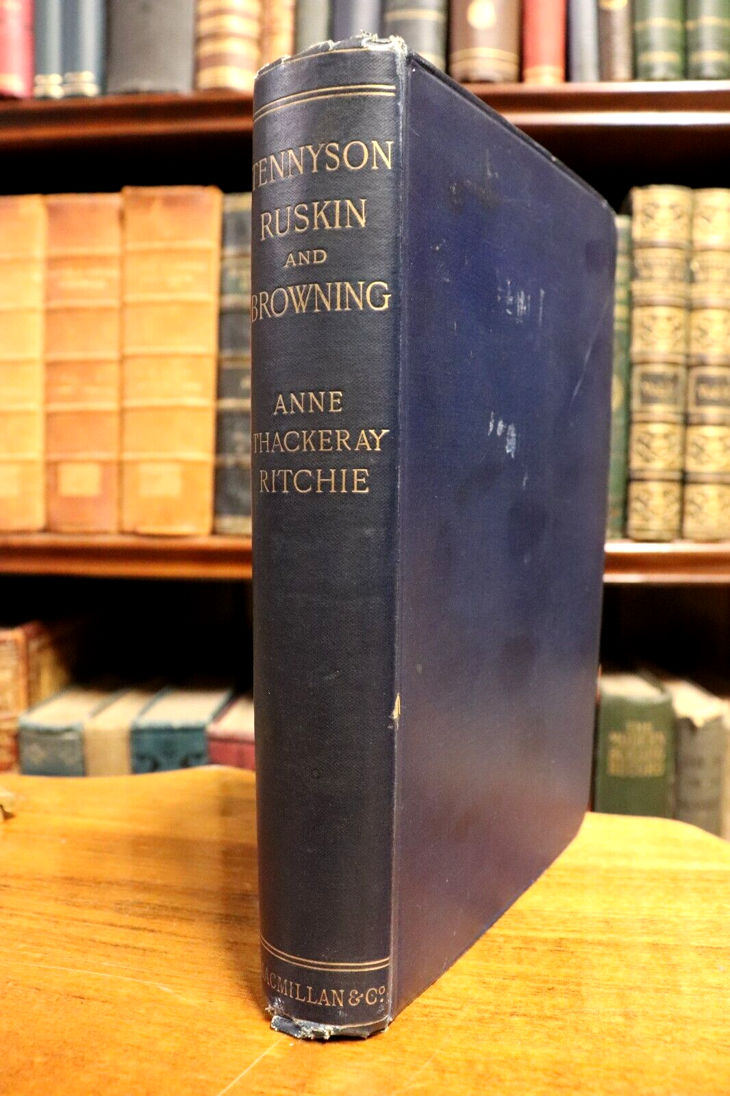 1892 Records Of Tennyson, Ruskin & Browning Antique British Literature Book