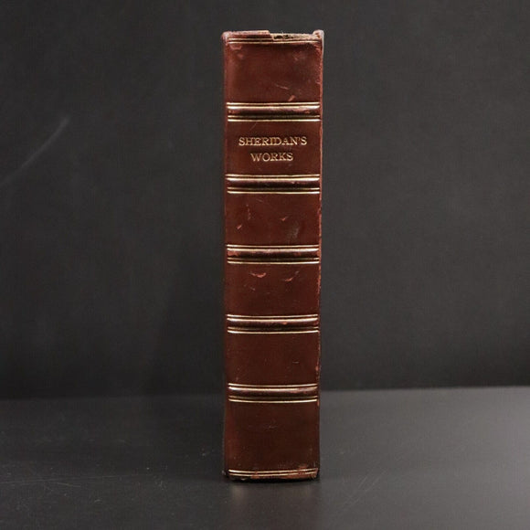 1906 The Dramatic Works Of Richard Brinsley Sheridan Antique Irish Drama Book