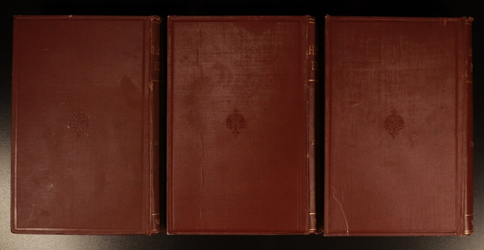 c1880 3vol The History Of England by David Hume Antique History Book Set