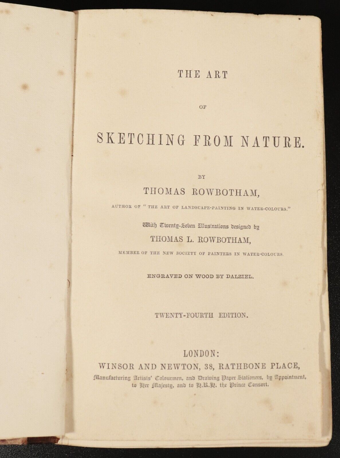 1859 Treatise On Landscape Painting by John Chase Antiquarian Art Book 4 Books