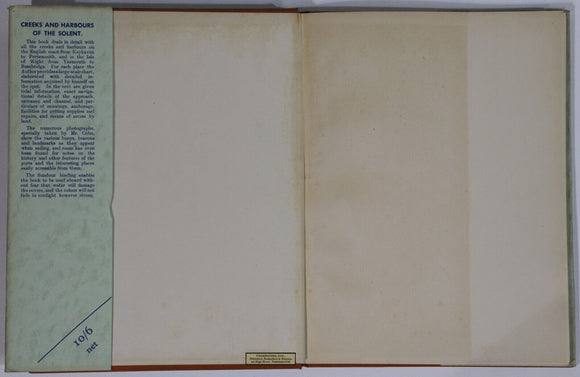 1933 1st Ed Creeks & Harbours Of The Solent Antique British History Book