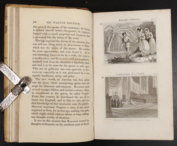 1824 2vol Beginnings Of Biography by I. Taylor Antiquarian British History Books