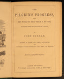 c1880 The Pilgrim's Progress by John Bunyan Antique Illustrated Christian Book-7