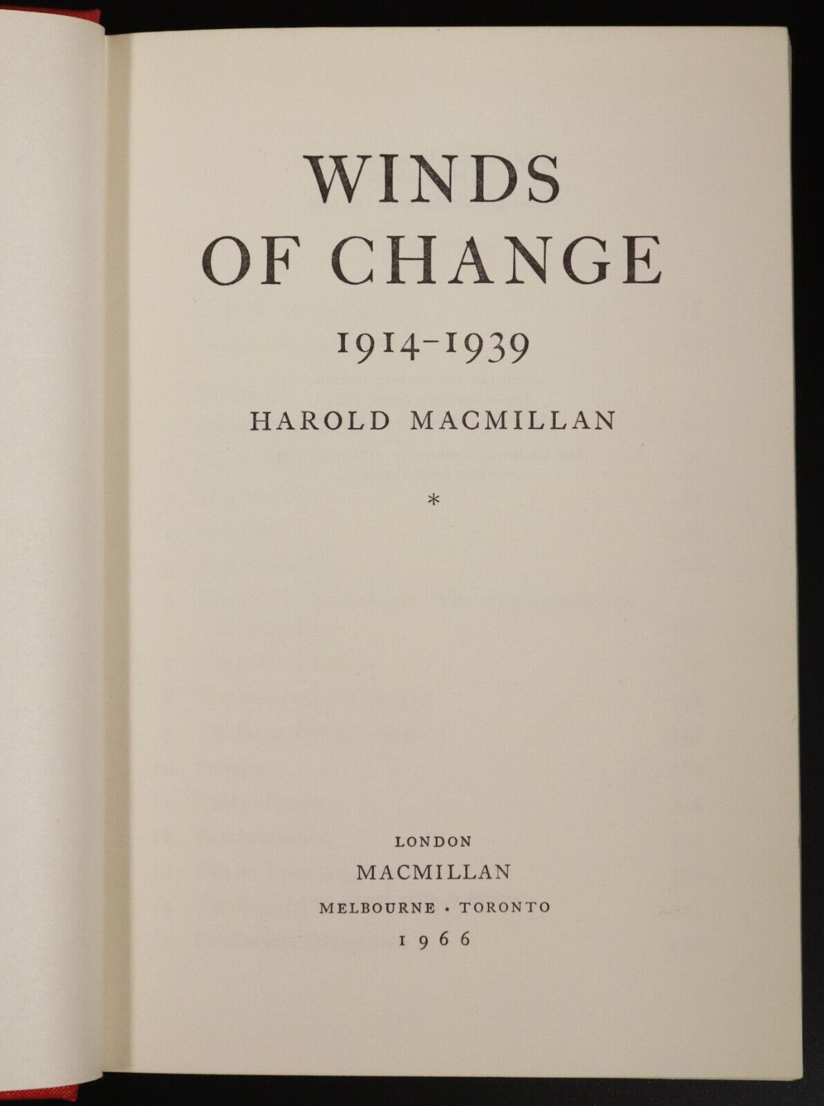 1966 2vol Harold MacMillan - Winds Of Change Blast Of War Military History Books