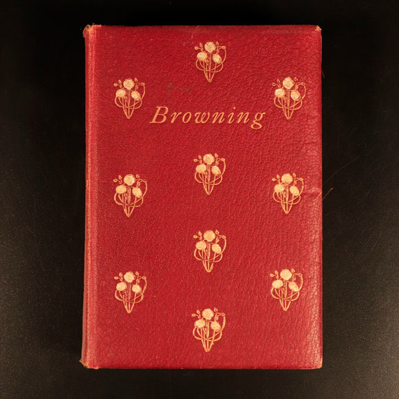 1907 Poems Of Robert Browning Antique British Poetry Book Oxford Edition