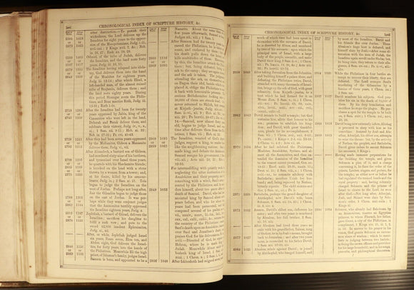 c1880 Brown's Self Interpreting Family Bible Large Antiquarian Illustrated Bible