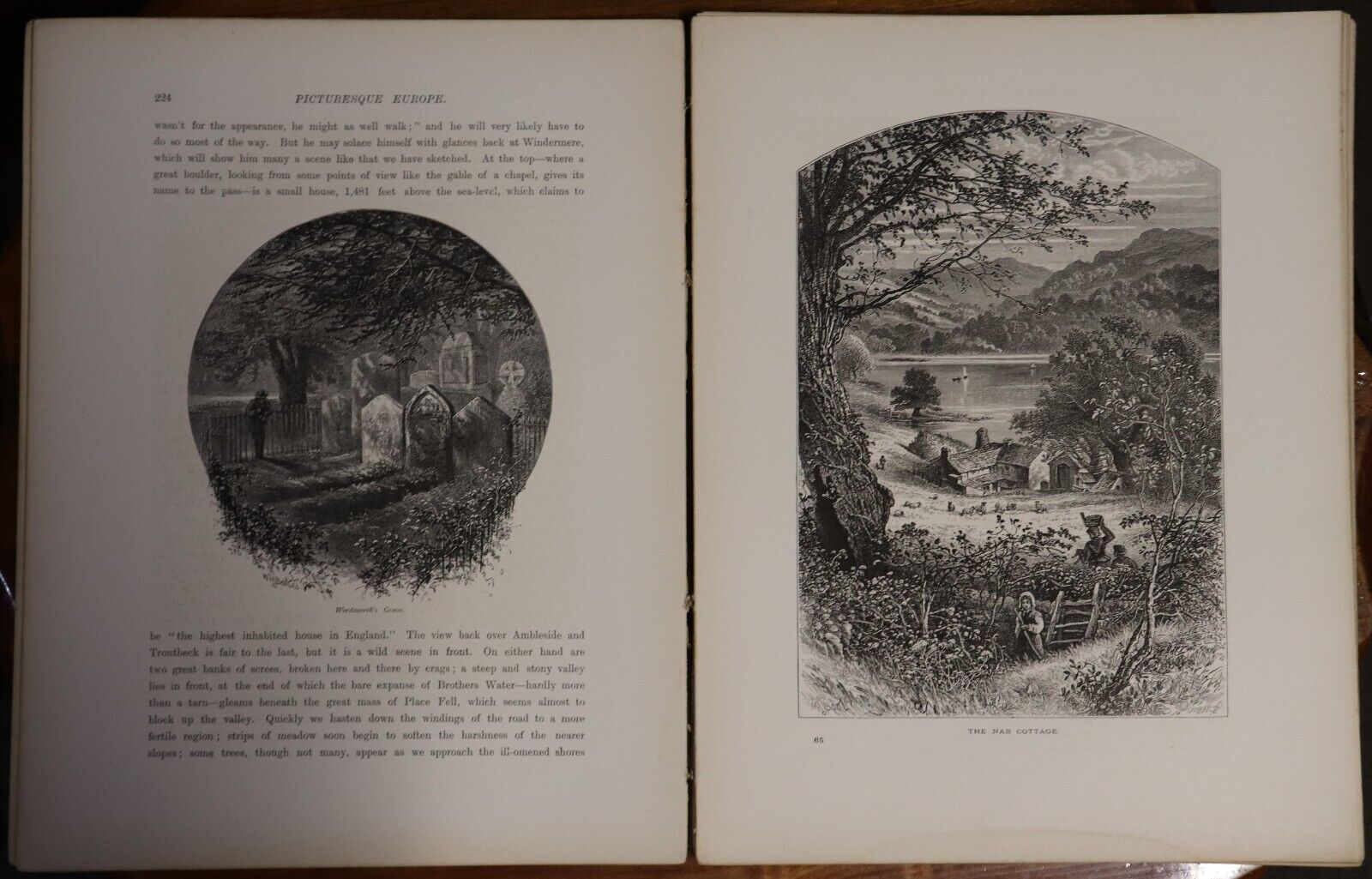 c1875 Picturesque Europe - Division 8 Antiquarian Engravings Book