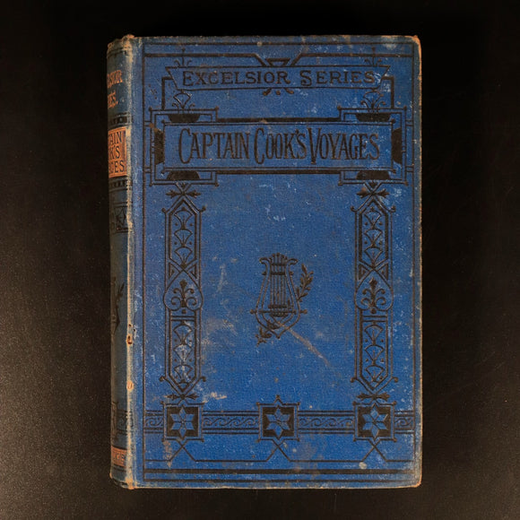 1882 Captain Cooks Three Voyages Round The World Antique Exploration Book