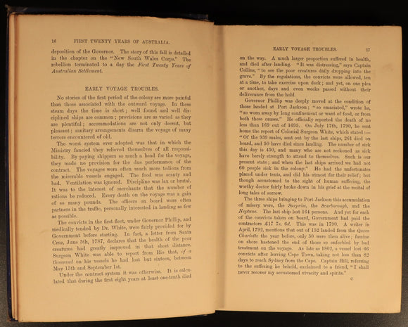 1882 First Twenty Years Of Australia Antiquarian Australian History Book Bonwick