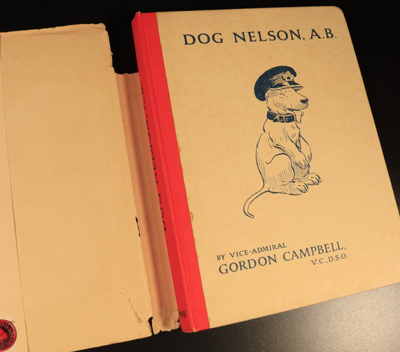 Dog Nelson A.B. by G. Campbell 1938 Antique Maritime Theme Children's Book 1st