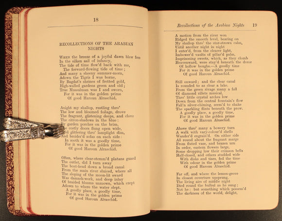 Poems Of Tennyson Oxford Edition 1904 Antique British Poetry Book Gilt Edged