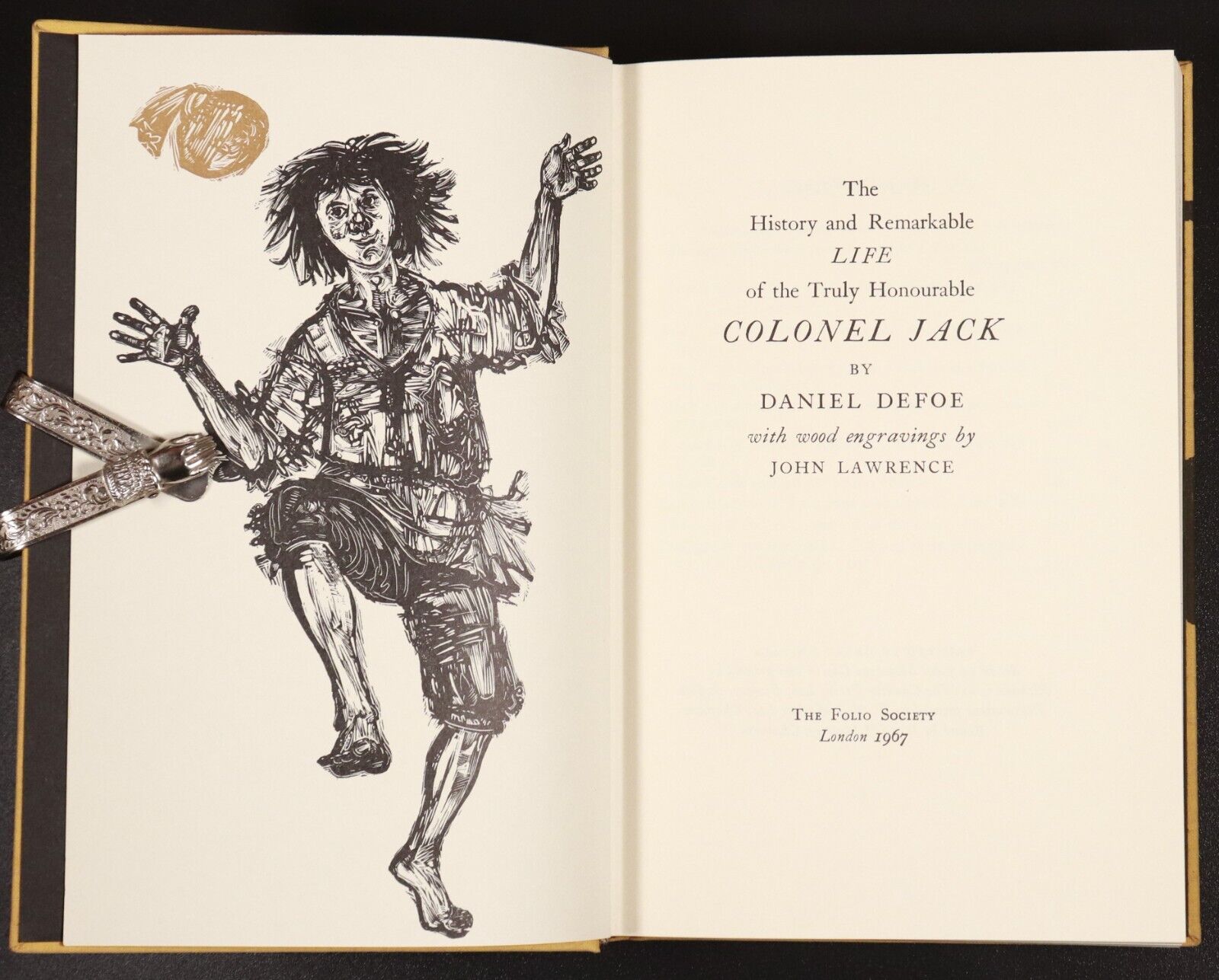 1967 Life Of Colonel Jack by Daniel Defoe Folio Society Fiction Book w/Sleeve