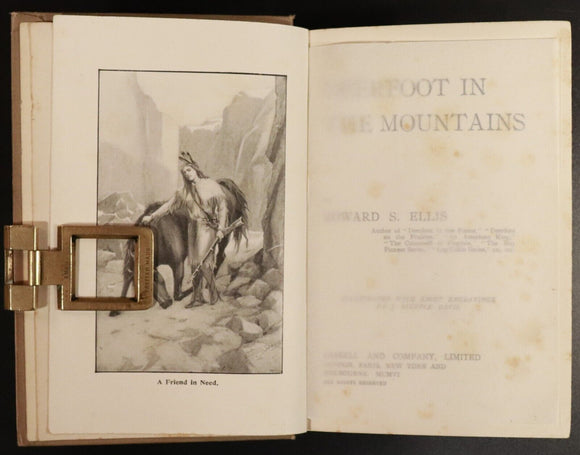 1906 Deerfoot On The Mountains by Edward S. Ellis Antique Fiction Book