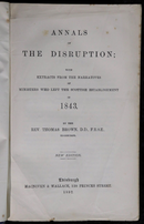 1892 Annals Of The Disruption by Rev. T. Brown Antique Scottish History Book-2