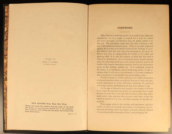 Vitalogy Encyclopedia Of Health & Home 1927 Antique Medical Reference Book