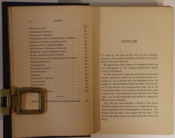 1889 The Headship Of Christ by Hugh Miller Antique British Theology Book