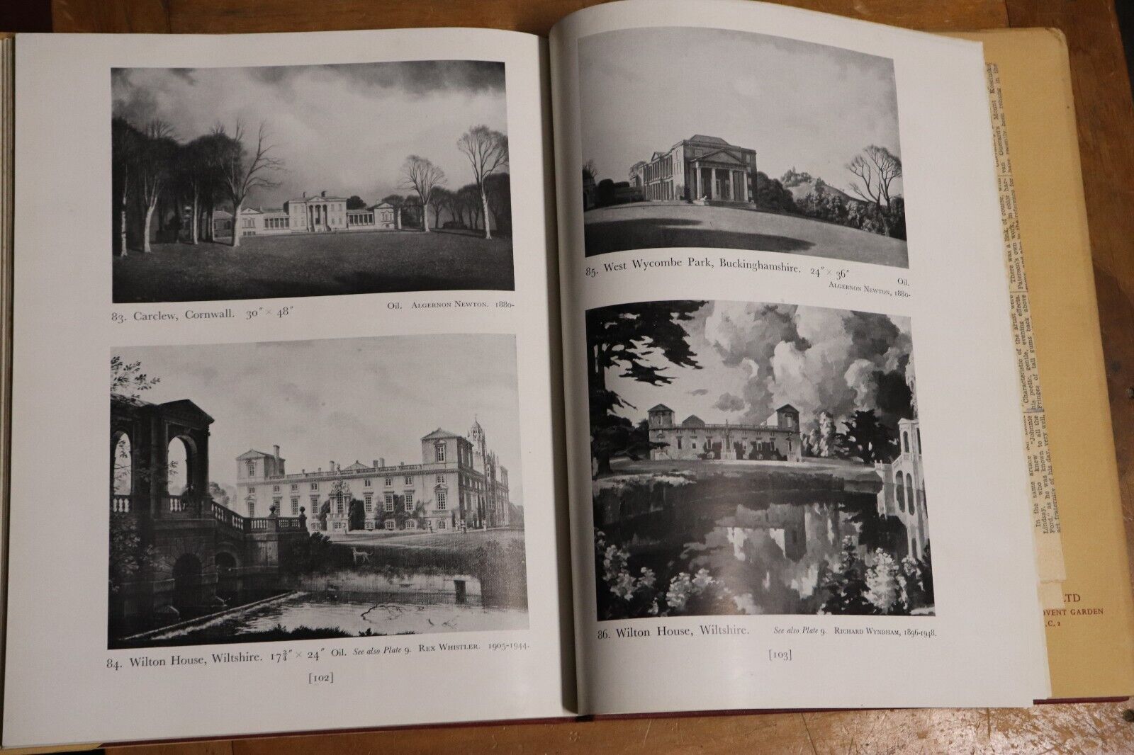 1949 The Artist & The Country House John Steegman Vintage British Art Book